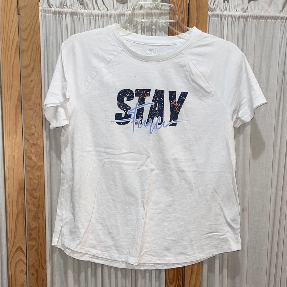 Athletic Works White Plus Size Tee
